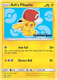 Ash's Pikachu #SM113 SM Promos