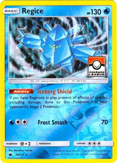 Regice #28 League & Championship Cards