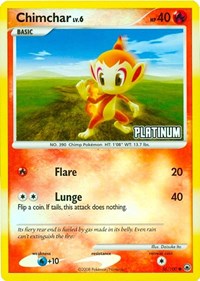 Chimchar [Platinum] #56 Burger King Promos
