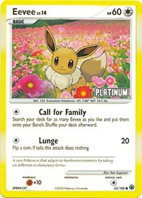 Eevee [Platinum] #62 Burger King Promos