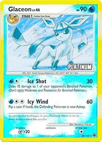 Glaceon [Platinum] #20 Burger King Promos