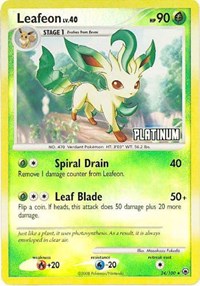 Leafeon [Platinum] #24 Burger King Promos