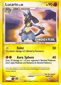 Lucario [Diamond & Pearl] #6 Burger King Promos