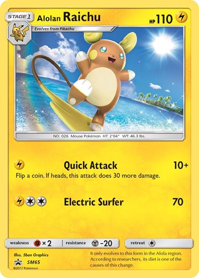 Alolan Raichu #SM65 SM Promos