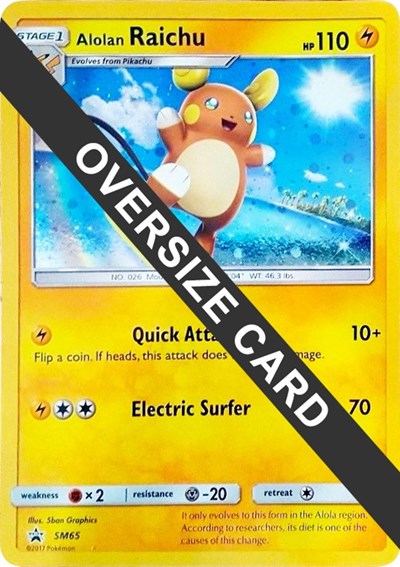 Alolan Raichu #SM65 Jumbo Cards