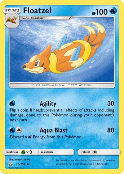 Floatzel #36 SM - Ultra Prism