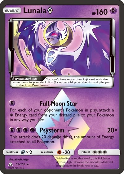 Lunala Prism Star #62 SM - Ultra Prism