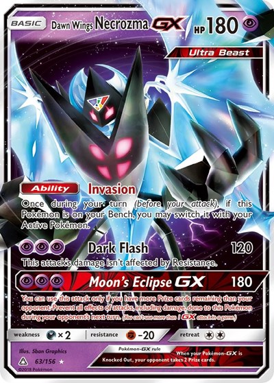 Dawn Wings Necrozma GX #63 SM - Ultra Prism