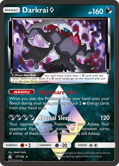 Darkrai Prism Star #77 SM - Ultra Prism