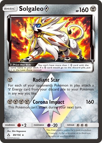 Solgaleo Prism Star #89 SM - Ultra Prism