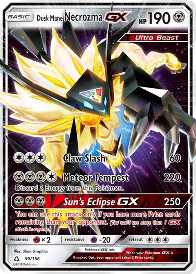 Dusk Mane Necrozma GX #90 SM - Ultra Prism