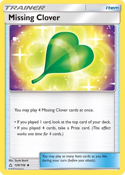 Missing Clover #129 SM - Ultra Prism