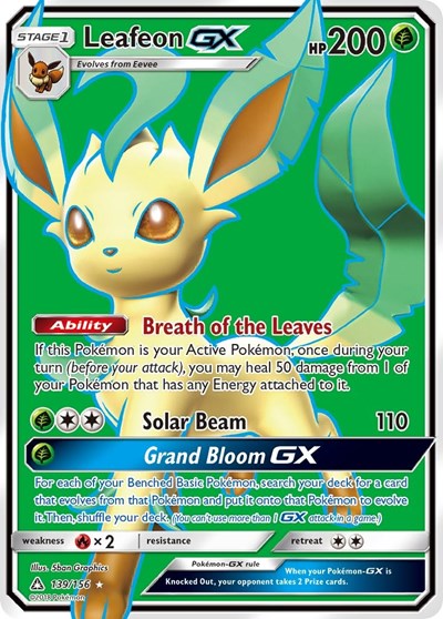 Leafeon GX #139 SM - Ultra Prism