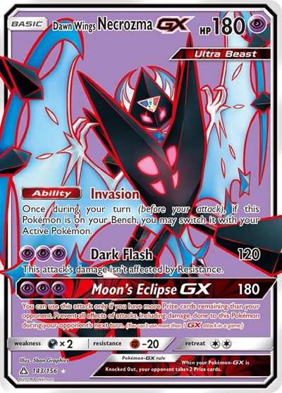 Dawn Wings Necrozma GX #143 SM - Ultra Prism
