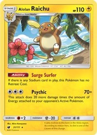 Alolan Raichu #31 Deck Exclusives