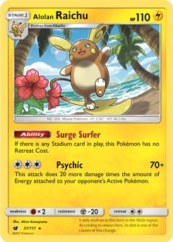 Alolan Raichu #31 Deck Exclusives
