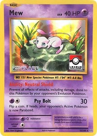 Mew (League Challenge) [2nd Place] #53 League & Championship Cards