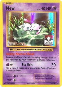 Mew (League Challenge) [4th Place] #53 League & Championship Cards