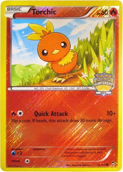 Torchic #12 League & Championship Cards