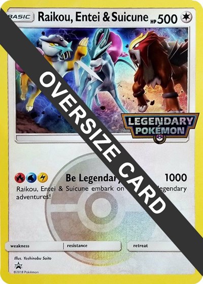 Raikou, Entei & Suicune Jumbo Cards #promo