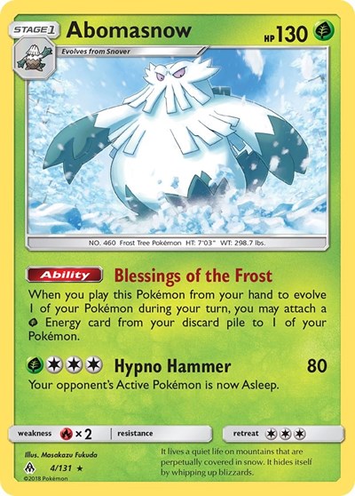 Abomasnow #4 SM - Forbidden Light