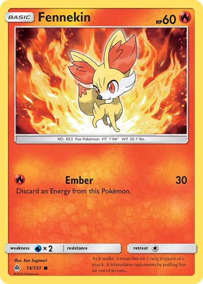 Fennekin #14 SM - Forbidden Light