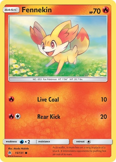Fennekin #15 SM - Forbidden Light