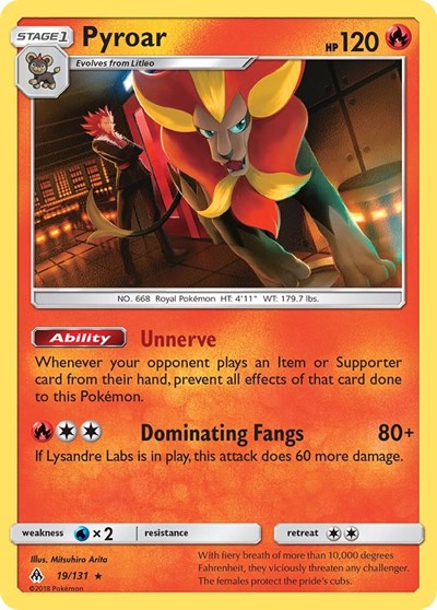 Pyroar #19 SM - Forbidden Light