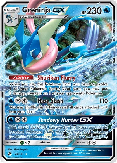 Greninja GX #24 SM - Forbidden Light