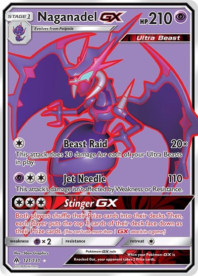 Naganadel GX #121 SM - Forbidden Light