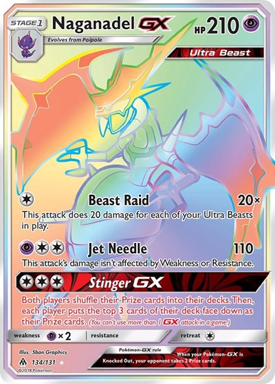 Naganadel GX #134 SM - Forbidden Light