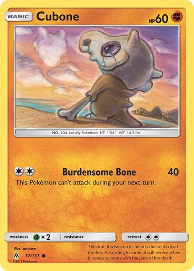Cubone #57 SM - Forbidden Light