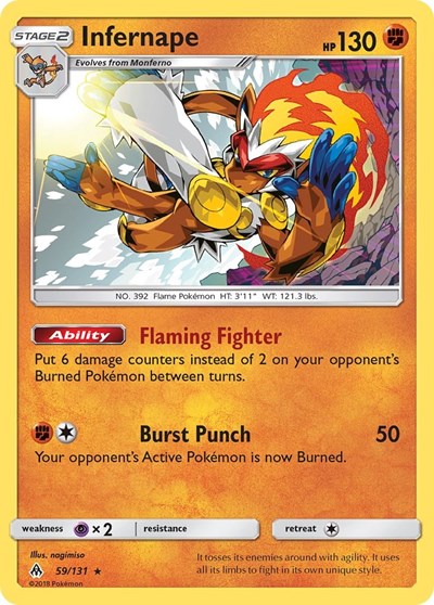 Infernape #59 SM - Forbidden Light