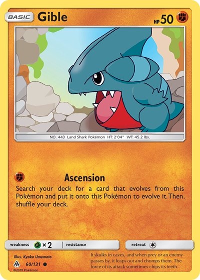 Gible #60 SM - Forbidden Light
