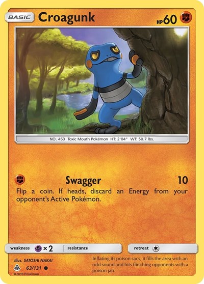 Croagunk #63 SM - Forbidden Light