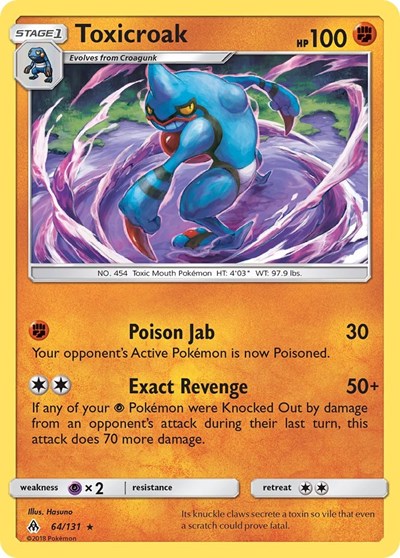 Toxicroak #64 SM - Forbidden Light