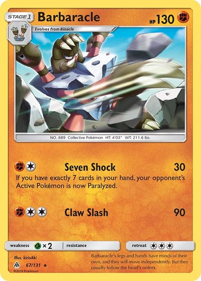 Barbaracle #67 SM - Forbidden Light