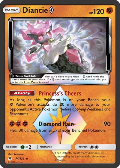 Diancie Prism Star #74 SM - Forbidden Light