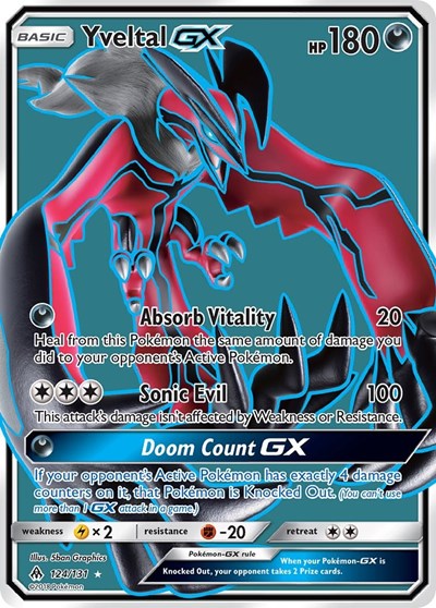 Yveltal GX #124 SM - Forbidden Light