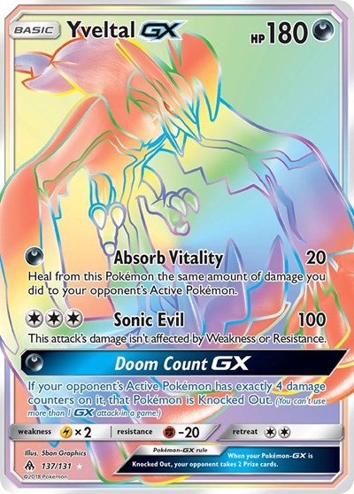 Yveltal GX #137 SM - Forbidden Light