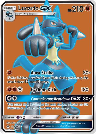 Lucario GX #122 SM - Forbidden Light