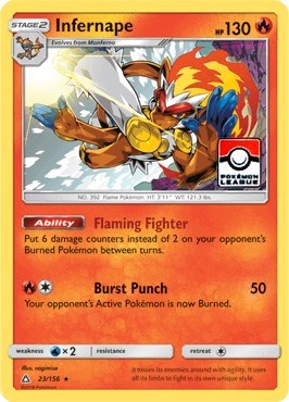 Infernape #23 League & Championship Cards