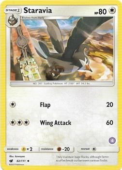 Staravia #82 SM Trainer Kit: Alolan Sandslash & Alolan Ninetales