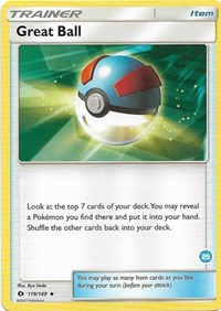 Great Ball (25) #119 SM Trainer Kit: Alolan Sandslash & Alolan Ninetales