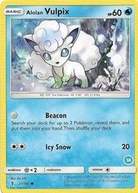 Alolan Vulpix #21 SM Trainer Kit: Alolan Sandslash & Alolan Ninetales