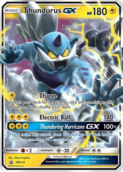 Thundurus GX SM Promos #SM133