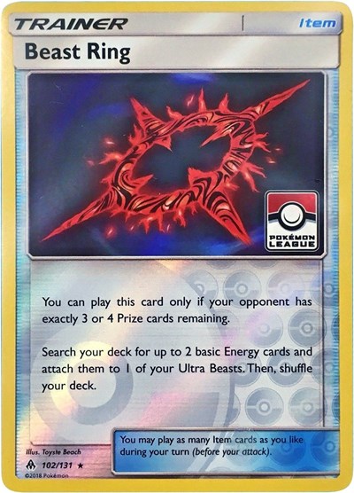Beast Ring #102 League & Championship Cards