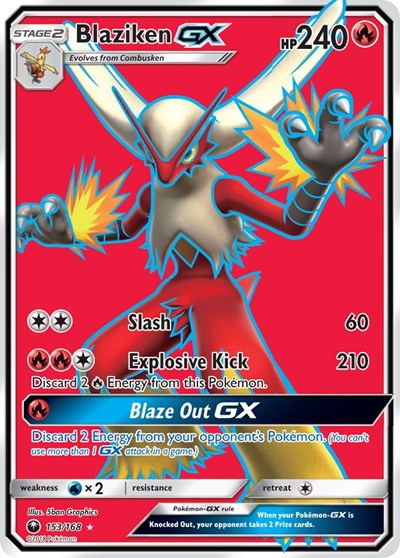 Blaziken GX #153 SM - Celestial Storm