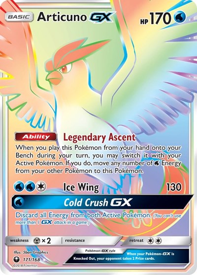 Articuno GX #171 SM - Celestial Storm