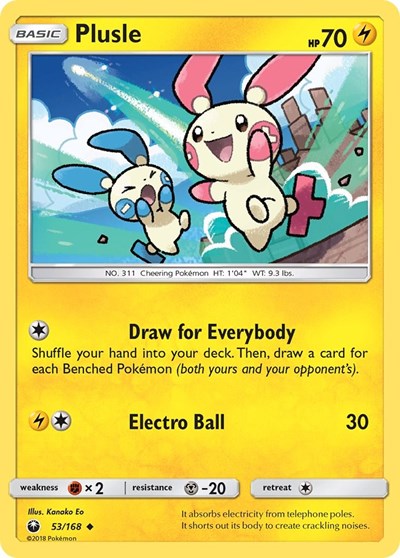 Plusle #53 SM - Celestial Storm